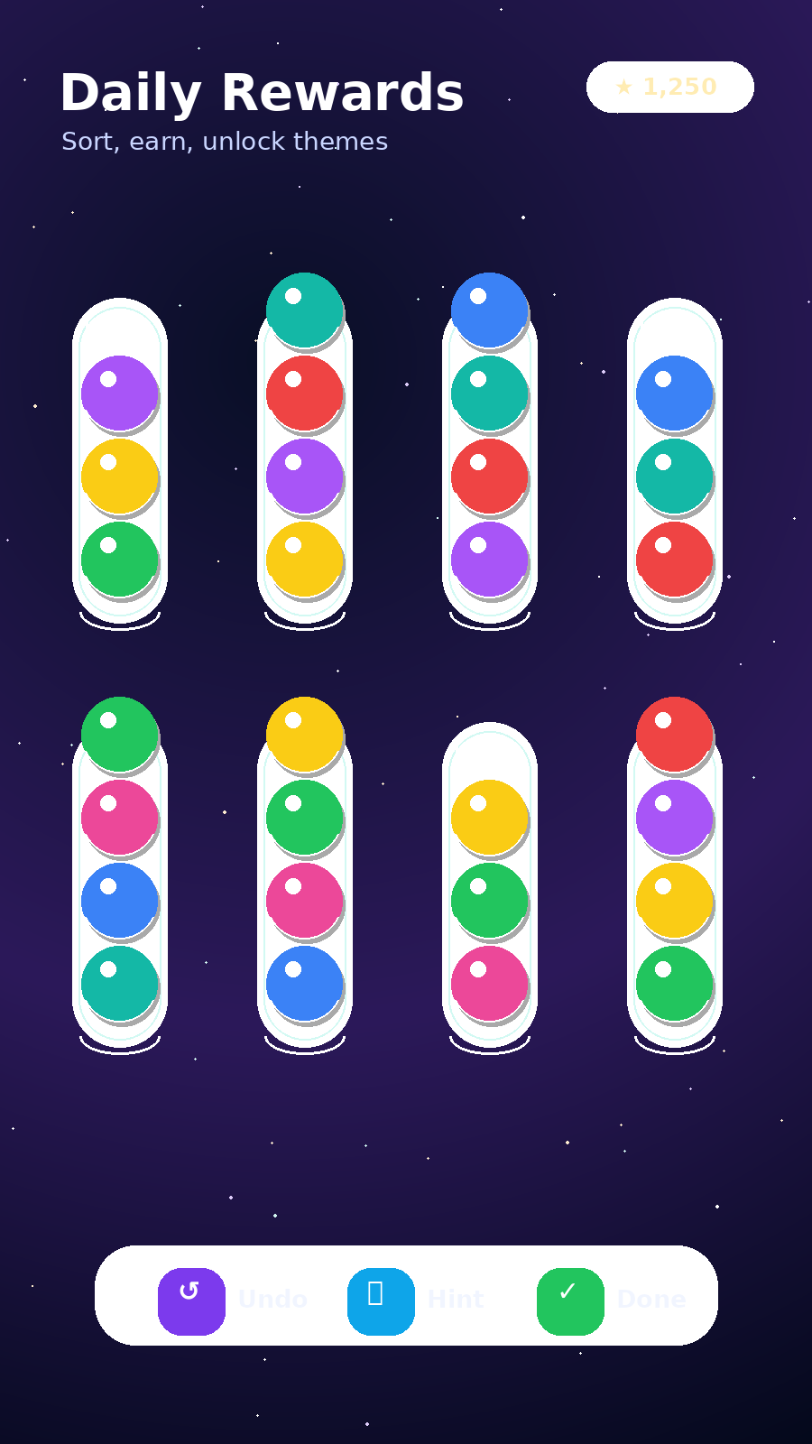 TubeTidy daily rewards and unlocks